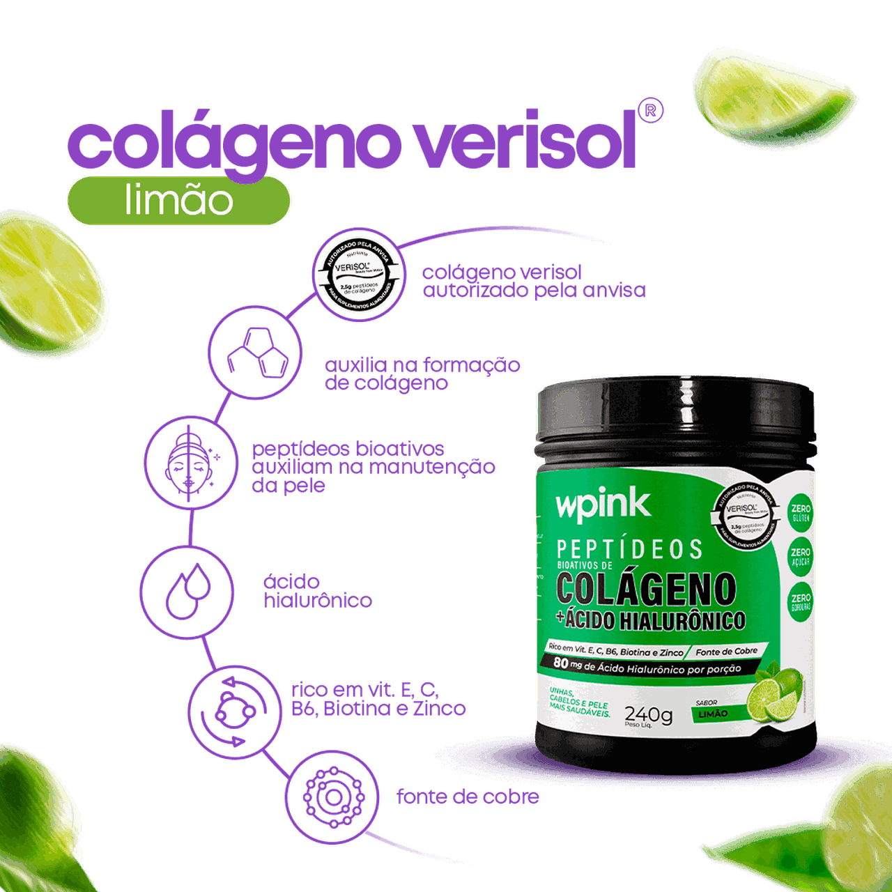 Colágeno de limão 240g
