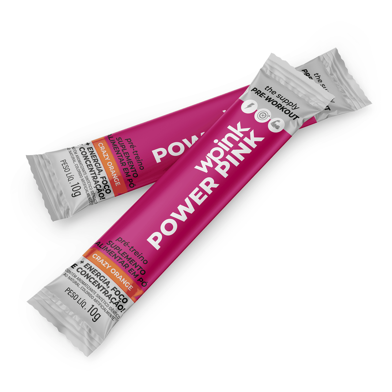 Power Pink de laranja Pré-treino 300g