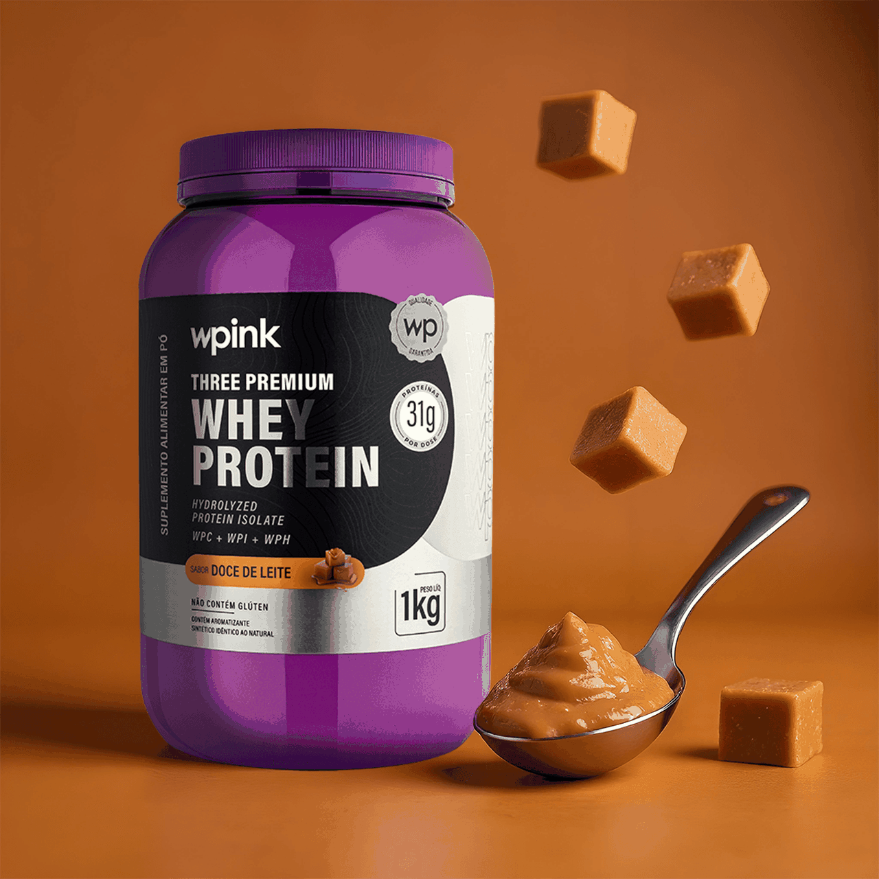 Three Premium Whey Protein Doce de leite 3W (1kg)