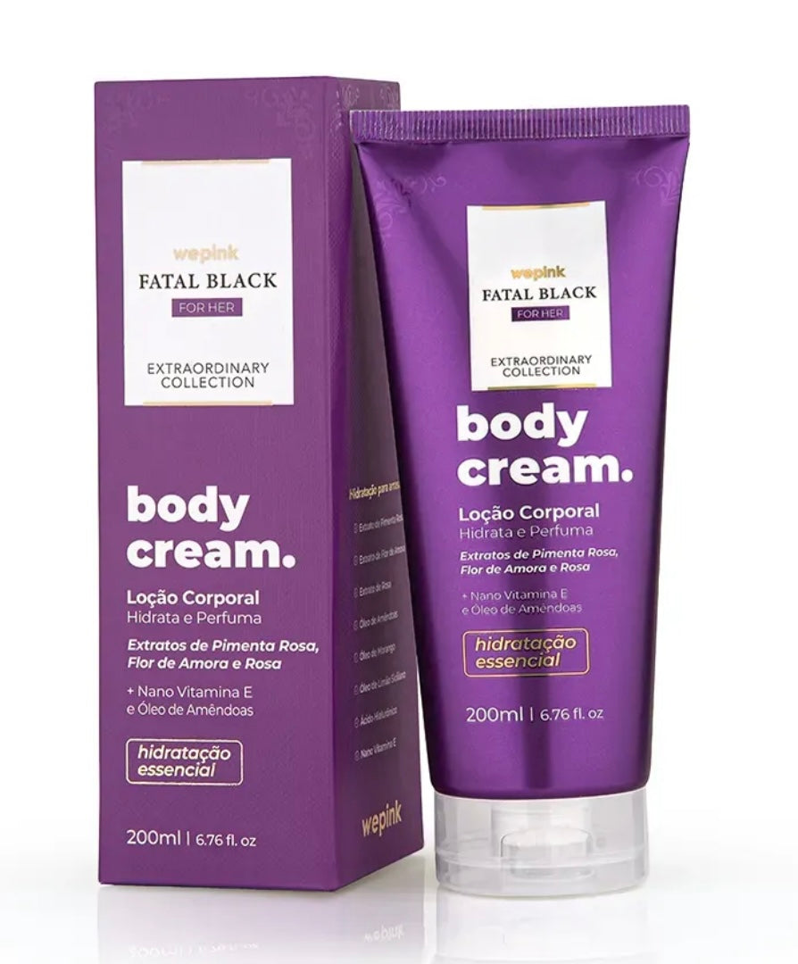 Body Cream Fatal Black for Her We Pink 200 Ml