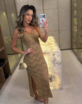 Vestido Tricô Bordado
